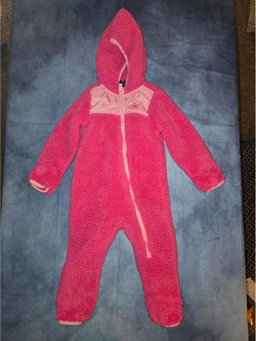 18 month pink snozu fleece snowsuit
